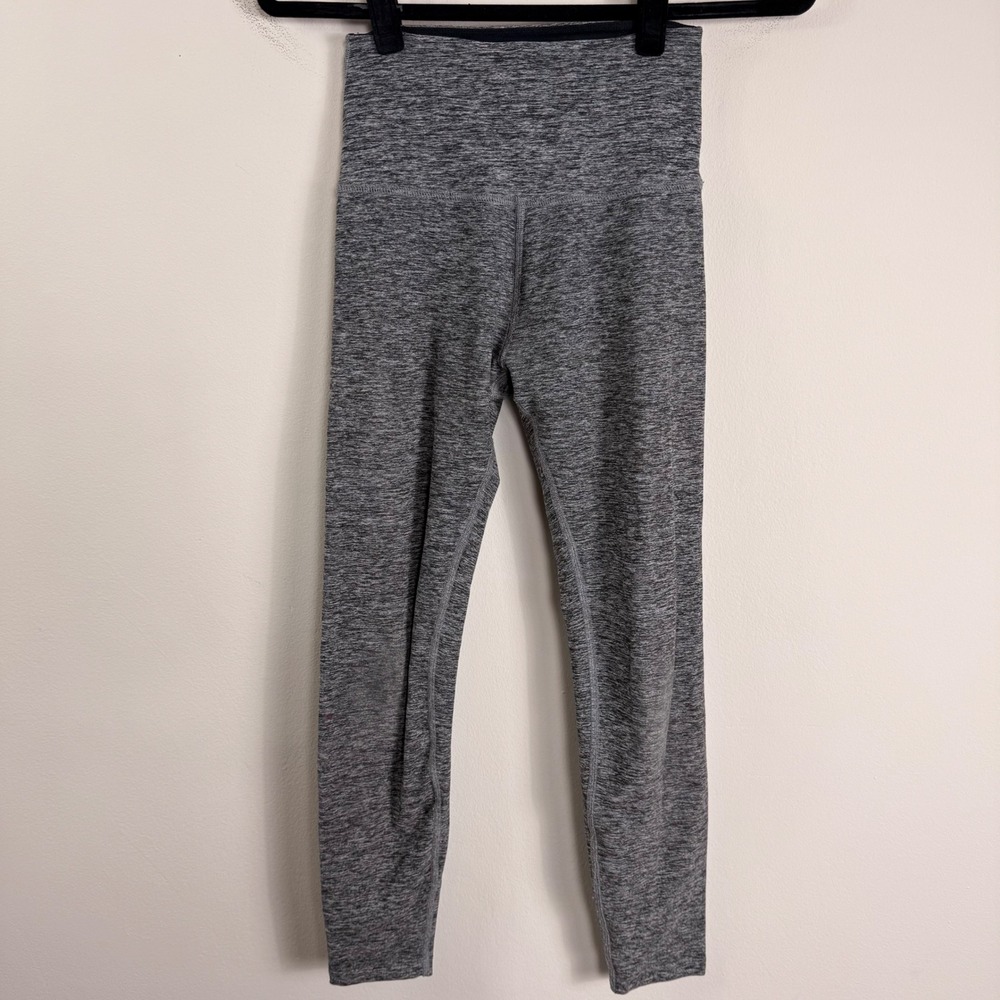 Beyond Yoga Spacedye High Rise Yoga Leggings Grey Heathered 24.5 Inseam Small